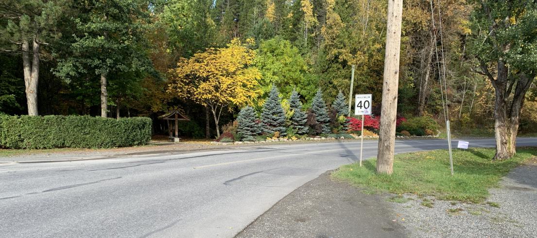 location of new crosswalk at bottom of Lanfear Hill