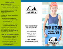 Swim lesson brochure