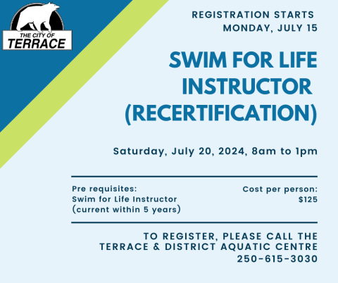 swim for life recertification course dates, times and prerequisites