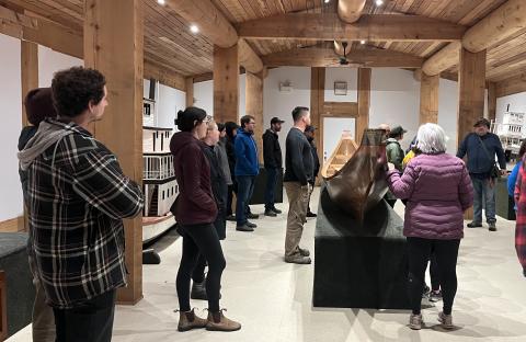 2024 cultural training staff at Kitselas longhouse